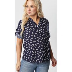 Granatowa Bluzka Undivianna. Niebieskie bluzki damskie Born2be, xl, bez wzorów, bez kołnierzyka, bez rękawów. W wyprzedaży za 54,99 zł.