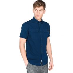 Jack & Jones Paolo Koszula Niebieski. Niebieskie koszule męskie Jack & Jones, xl, bez wzorów, z bawełny, bez kołnierzyka, z krótkim rękawem. Za 157,95 zł.
