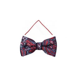Czerwono-biała mucha w paisley A351. Czerwone muszki męskie Adam Collection - Krawaty i dodatki, na co dzień, bez wzorów, z poliesteru, eleganckie. Za 49,50 zł.