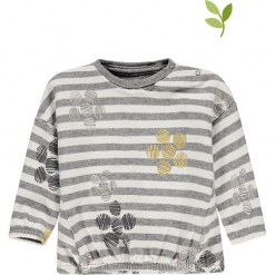 Bluza w kolorze szarym. Szare bluzy niemowlęce bellybutton, w paski, z bawełny. W wyprzedaży za 42,95 zł.