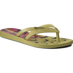 Japonki IPANEMA - Bossa Print Fem 25899 Yellow/Yellow 21488. Żółte klapki damskie marki Ipanema, bez wzorów, z tworzywa sztucznego, bez obcasa. Za 55,00 zł.