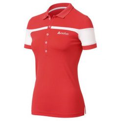 Odlo Koszulka damska Polo shirt s/s LIA biało-czerwona r. M (221231). Białe bralety damskie marki Odlo, m, polo. Za 86,69 zł.
