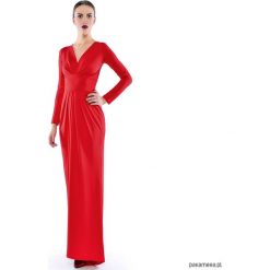 Suknia Pamela Maxi - Red. Czerwone sukienki damskie Pakamera, bez wzorów, wizytowe, bez kołnierzyka, bez rękawów, maxi. Za 790,00 zł.