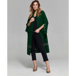 Długi płaszcz damski z taśmami. Zielone płaszcze damskie Top Secret, na lato, m, bez wzorów, eleganckie, długie. W wyprzedaży za 174,99 zł.