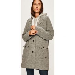 Roxy - Płaszcz. Szare kurtki damskie Roxy, s, bez wzorów, z bawełny, klasyczne. W wyprzedaży za 539,90 zł.