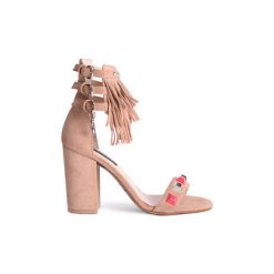 Sandały Patrizia Pepe 2V6334/A1YZ-B518. Brązowe sandały damskie Patrizia Pepe, bez wzorów, bez obcasa, bez zapięcia. Za 279,00 zł.