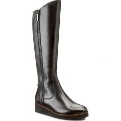 Kozaki EDEO - 2259-465/720 Czarny/Srebrny. Czarne buty zimowe damskie marki Edeo, ze skóry. W wyprzedaży za 339,00 zł.