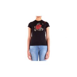 T-shirty z krótkim rękawem Fred Perry SG5130. Czarne t-shirty damskie Fred Perry, bez wzorów, bez kołnierzyka. Za 434,52 zł.