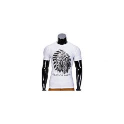 T-shirty męskie z nadrukiem: T-SHIRT MĘSKI Z NADRUKIEM S613 – BIAŁY