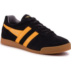 Sneakersy GOLA - Harrier Suede CMA192 Black/Sun/Grey. Czarne sneakersy męskie Gola, bez zapięcia. Za 359,00 zł.