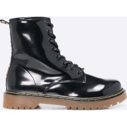 Haily's - Botki. Szare buty zimowe damskie marki Haily's, z materiału, na obcasie, na sznurówki. W wyprzedaży za 89,90 zł.