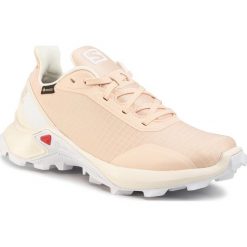 Buty SALOMON - Alphacross Gtx W GORE-TEX 409612 20 V0 Bellini/Vanilla Ice/White. Brązowe buty sportowe damskie Salomon, bez wzorów, z tworzywa sztucznego, sportowe, do biegania, gore-tex. Za 479,00 zł.