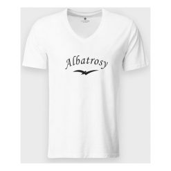 Koszulka męska v-neck Albatrosy. Koszulki męskie MegaKoszulki, m, bez wzorów, z bawełny, klasyczne, bez kołnierzyka, bez rękawów. Za 54,90 zł.