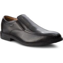 Półbuty CLARKS - Chilvergo Gtx GORE-TEX 261277447 Black Leather. Czarne buty wizytowe męskie marki Clarks, ze skóry. W wyprzedaży za 279,00 zł.