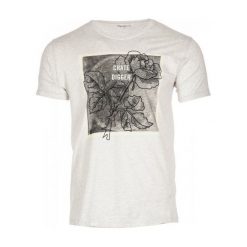 Pepe Jeans T-Shirt Męski Ladbroke Xxl Jasnoszary. Szare koszulki męskie marki Pepe Jeans, xxl, z haftami, z jeansu, bez kołnierzyka. W wyprzedaży za 147,00 zł.
