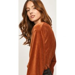 Answear - Bluza. Pomarańczowe bluzy damskie ANSWEAR, s, bez wzorów, z bawełny, bez rękawów, bez kaptura. W wyprzedaży za 59,90 zł.