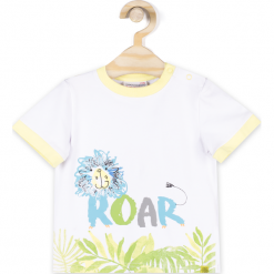 Koszulka. Białe t-shirty chłopięce RAINFOREST, z aplikacjami, z elastanu, z krótkim rękawem. Za 19,90 zł.