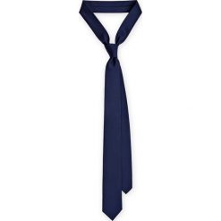 Krawat Granatowy. Niebieskie krawaty męskie LANCERTO, z mikrofibry, eleganckie. Za 79,90 zł.