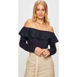 Liu Jo - Bluzka. Niebieskie bluzki damskie Liu Jo, s, bez wzorów, z elastanu, z włoskim kołnierzykiem. W wyprzedaży za 279,90 zł.