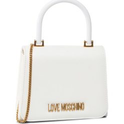 Torebka LOVE MOSCHINO - JC4249PP0AKJ0100 Bianco. Białe torebki klasyczne damskie Love Moschino, bez wzorów, ze skóry ekologicznej, klasyczne, bez dodatków. Za 589,00 zł.