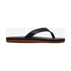 Quiksilver Molokai Japonki Czarny. Czarne klapki męskie Quiksilver, w paski, z materiału. Za 131,95 zł.