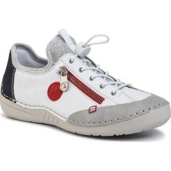 Półbuty RIEKER - 52563-40 White. Białe półbuty damskie Rieker. Za 259,99 zł.