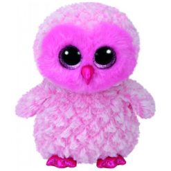 Przytulanki i maskotki: TY Maskotka Beanie Boos Twiggy – Różowa Sowa, 24 Cm