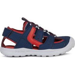 Geox - Sandały dziecięce. Niebieskie sandały chłopięce Geox, z gumy, z okrągłym noskiem, bez zapięcia. Za 199,90 zł.