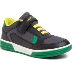 Sneakersy GEOX - J Argonat B. A J0229A 0FE14 C0802 D Black/Lime. Czarne trampki chłopięce Geox, bez wzorów, ze skóry ekologicznej, na rzepy. Za 239,00 zł.