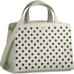 Torebki klasyczne damskie: Torebka CAVALLI CLASS – London Eyelets C71PWCNF0012F03 Offwhite/Black F03