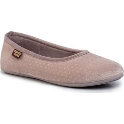 Kapcie MANITU - 340251 Rosa 42. Różowe klapki damskie Manitu, bez wzorów, z tworzywa sztucznego, bez obcasa. Za 119,00 zł.