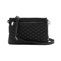 DEPECHE. Torba skórzana czarny female czarny. Czarne torebki klasyczne damskie DEPECHE, w paski, ze skóry, eleganckie, na ramię, zdobione, bez dodatków. Za 529,00 zł.