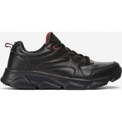 Czarno-Czerwone Buty Sportowe Serrano. Czarne buty sportowe męskie Born2be, z tworzywa sztucznego, na sznurówki. Za 109,99 zł.