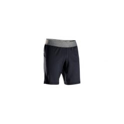 Spodenki Hot Yoga / IYENGAR męskie. Czarne spodenki i szorty męskie DOMYOS, xs, bez wzorów, z elastanu, krótkie. Za 64,99 zł.