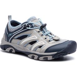 Sandały CMP - Aquarii Wmn Hiking Sandal 3Q95476 Ice A440. Szare klapki damskie CMP, bez wzorów, ze skóry ekologicznej, bez obcasa. W wyprzedaży za 139,00 zł.