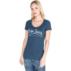 Pepe Jeans Margaux Koszulka Niebieski. Niebieskie koszulki damskie Pepe Jeans, s, z nadrukiem, z bawełny, bez kołnierzyka, z krótkim rękawem. Za 154,95 zł.