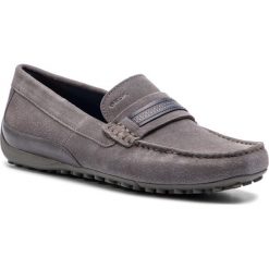 Mokasyny GEOX - U Snake Moc C U9207C 02243 C1006 Grey. Szare mokasyny męskie Geox, ze skóry. Za 429,00 zł.