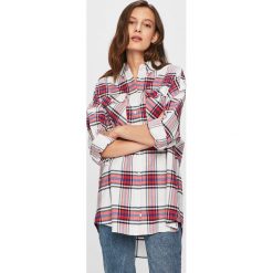 Tommy Jeans - Koszula. Białe bluzki damskie s, z elastanu, casualowe. W wyprzedaży za 329,90 zł.