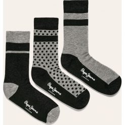 Pepe Jeans - Skarpety Arden (3-pack). Szare skarpetki męskie Pepe Jeans, bez wzorów, z elastanu. W wyprzedaży za 49,90 zł.