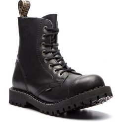 Glany STEEL - 114/O/B Black. Czarne glany męskie Steel, bez zapięcia. Za 269,00 zł.