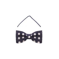 Unikalna granatowo-czarna mucha męska w białe grochy A174. Niebieskie muszki męskie Modini Moda Męska, na co dzień, w grochy, z tkaniny, eleganckie. Za 58,50 zł.