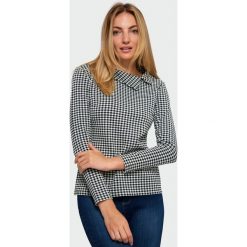 Elegancka bluzka w kratę. Bluzki damskie Greenpoint, z elastanu, eleganckie. Za 69,99 zł.