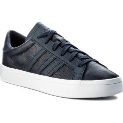 Buty adidas - CourtVantage BZ0443 Conavy/Conavy/Conavy. Niebieskie buty sportowe damskie Adidas, na co dzień, w paski, ze skóry, z paskami. W wyprzedaży za 209,00 zł.