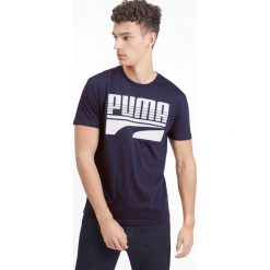 Puma Rebel Bold Koszulka Niebieski. Niebieskie podkoszulki męskie Puma, s, z nadrukiem, z bawełny. Za 111,95 zł.