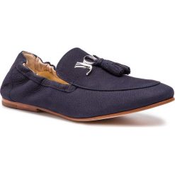 Lordsy JOOP! - Flexa 4140004438 Dark Blue 402. Niebieskie półbuty damskie JOOP!, na co dzień, z aplikacjami, ze skóry, bez obcasa, na obcasie, bez zapięcia. W wyprzedaży za 459,00 zł.