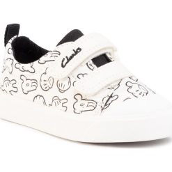 Trampki CLARKS - City Glove T 261495777 White. Białe trampki chłopięce Clarks, na rzepy. Za 159,00 zł.