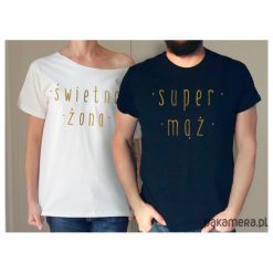 Koszule nocne i halki: S-XXL Świetna żona Super mąż koszulki dla pary