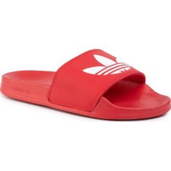 Klapki adidas - adilette Lite J FU9179 Scarle/Ftwwht/Scarle. Czerwone klapki damskie Adidas, bez wzorów, ze skóry ekologicznej, bez obcasa. Za 119,00 zł.