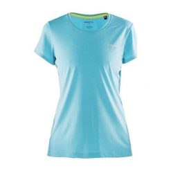 Craft Pure Light Tee Blue Women XS. Niebieskie bluzki sportowe damskie Craft, xs, bez wzorów, bez kołnierzyka, bez rękawów, bez kaptura, do biegania. Za 166,00 zł.