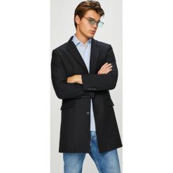 Trussardi Jeans - Płaszcz. Czarne płaszcze męskie marki Trussardi Jeans, s, z poliesteru, klasyczne. W wyprzedaży za 999,90 zł.